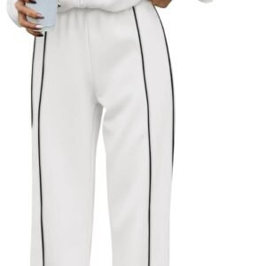 Women Two Piece Tracksuit Fall 2025 Long Sleeve Zip Up Sweatshirt Long Pants Outfits Jogger Sweatsuit Sets