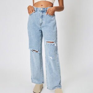 Baggy Jeans for Women, Y2K High Street Boyfriend Pants Vintage Jeans Aesthetic Clothing Teen Girls Streetwear Hiphop Trousers