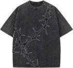 Y2K Graphic T-Shirts Vintage Oversized Tees Streetwear Casual Acid Washed Tops for Men Women