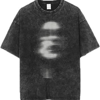 men Vintage Oversized Tee Shirts Hiphop Rapper Print Acid Wash Tops Streetwear Graphic Cotton Short Sleeve Black Shirt