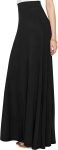 Women's Styleish Print/Solid High Waist Flare Long Maxi Skirt